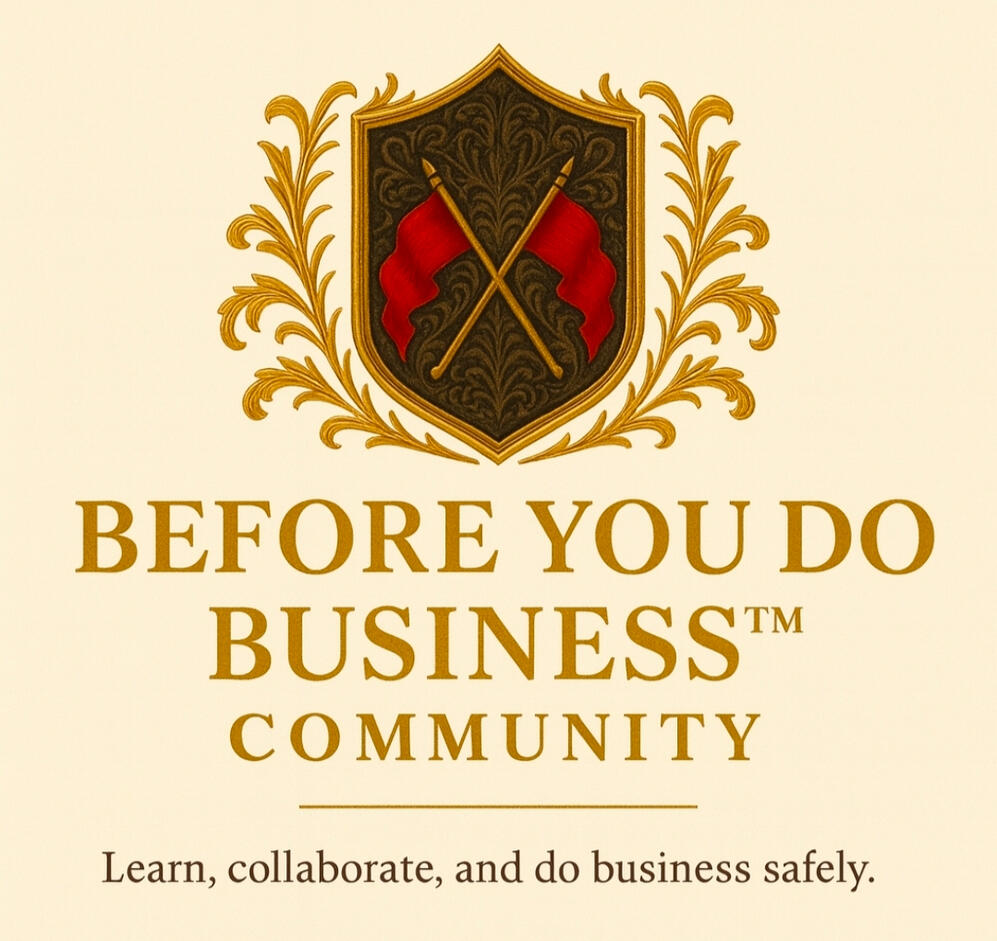 Before You Do Business Community